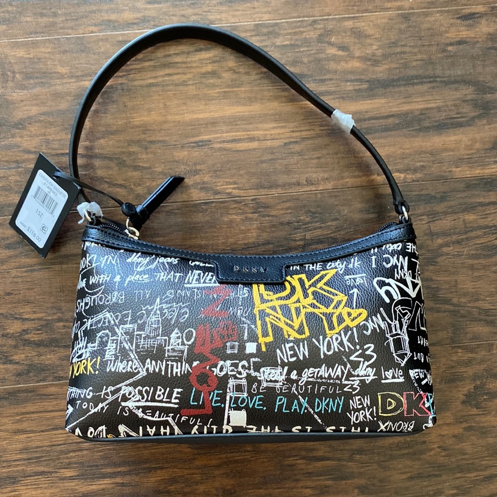 NWT DKNY Carlita ew baguette